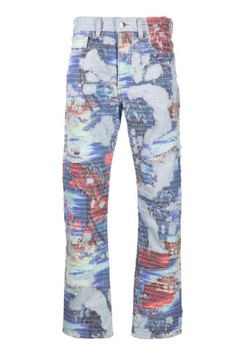 AMIRI Jeans dritti Aloha Boro - Blu