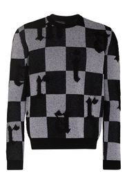 AMIRI checked two-tone cashmere jumper - Nero