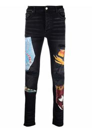 AMIRI x Playboy magazine print super-skinny jeans - Nero