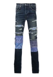 AMIRI Bandana Artpatch skinny jeans - Blu