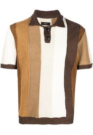 AMIRI colour-block polo shirt - Marrone