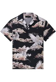 AMIRI Pegasus-print bowling shirt - Nero