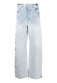 AMIRI Jeans Snap-Off con effetto jacquard - Blu