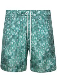 AMIRI X Palm logo-print deck shorts - Verde