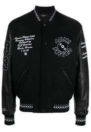 AMIRI logo-appliqué varsity jacket - Nero