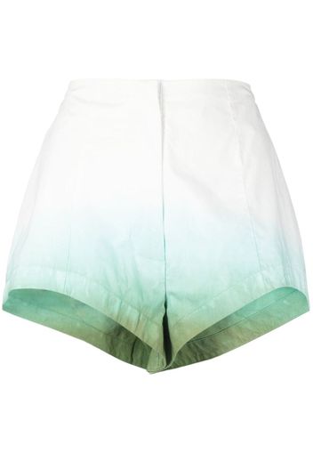 AMOTEA Donna ombré-effect mini shorts - Bianco