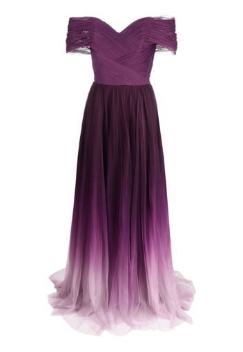 Ana Radu gradient-effect organza maxi dress - Viola