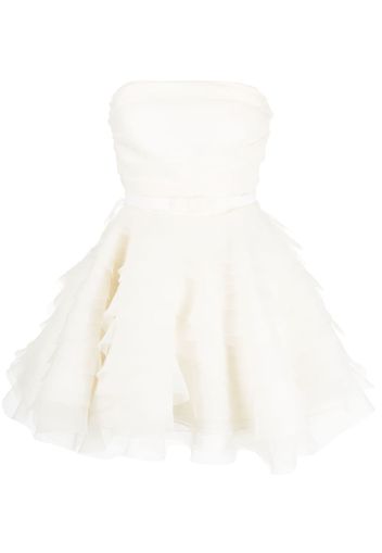 Ana Radu strapless organza minidress - Bianco