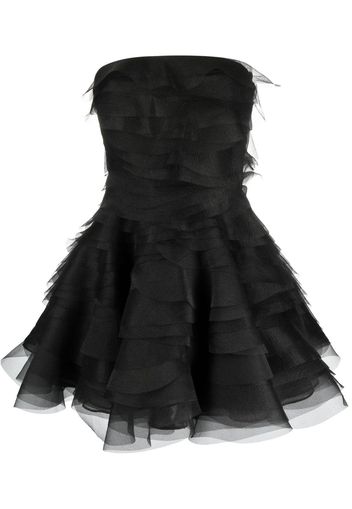 Ana Radu ruffled organza minidress - Nero