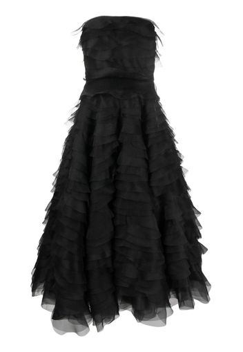 Ana Radu fully-ruffled maxi dress - Nero