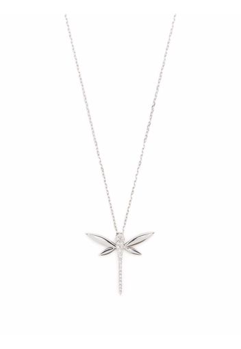 Anapsara Collana Dragonfly in oro bianco 18kt con diamanti - Argento