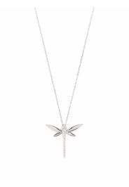 Anapsara Collana Dragonfly in oro bianco 18kt con diamanti - Argento