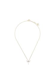 18kt yellow gold and diamond Mini Dragonfly necklace