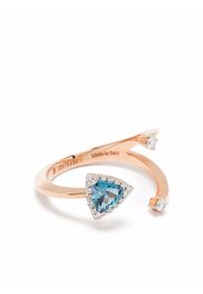 Anapsara 18kt rose gold Micro topaz and diamond ring - Rosa