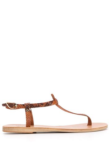 Lito python effect sandals