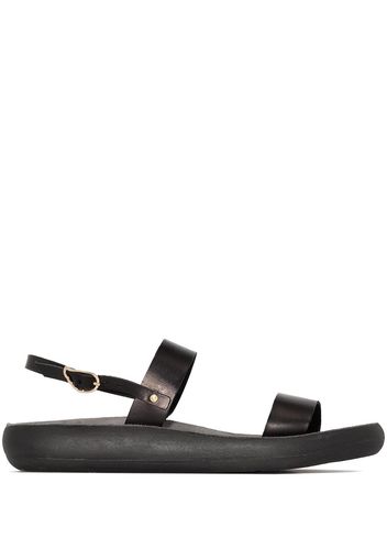 Ancient Greek Sandals Black Clio Comfort Leather Sandals - Nero