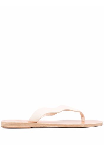 Ancient Greek Sandals Infradito in pelle Laconia - Bianco