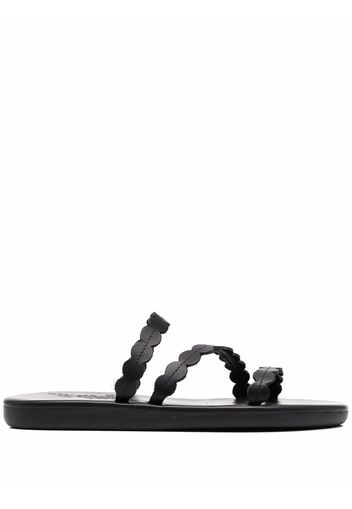 Ancient Greek Sandals Sandali in pelle Oceanis - Nero