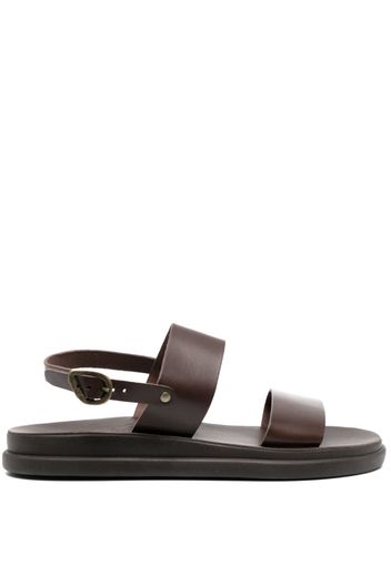 Ancient Greek Sandals Timon leather greek sandals - Marrone