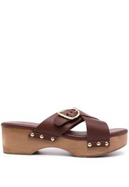 Ancient Greek Sandals Sandali Marilisa con borchie - Marrone