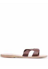 Ancient Greek Sandals Desmos crossover leather-strap sandals - Marrone