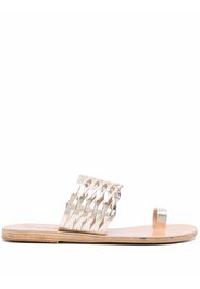 Ancient Greek Sandals metallic-effect leather mules - Oro