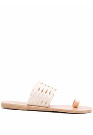 Ancient Greek Sandals Thalia woven leather sandals - Bianco