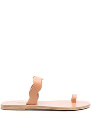 Ancient Greek Sandals Sandali Thasos con punta aperta - Toni neutri