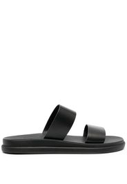 Ancient Greek Sandals Nicos leather slides - Nero