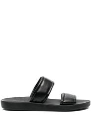 Ancient Greek Sandals Enias leather slides - Nero