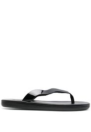 Ancient Greek Sandals Laconia leather flip flops - Nero