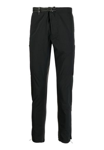 and Wander belted-waist detail trousers - Nero