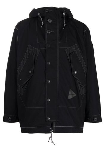 and Wander Danner × And Wander field parka - Nero