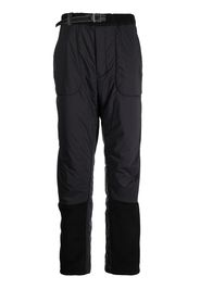 and Wander Pantaloni dritti con inserti - Nero