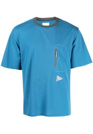 and Wander logo-print short-sleeve T-shirt - Blu