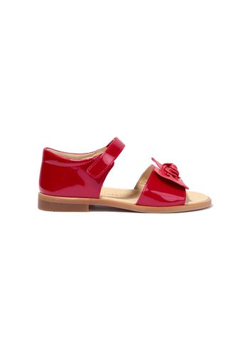 ANDANINES bow-detail leather sandals - Rosso