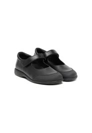 ANDANINES touch-strap leather ballerina shoes - Nero