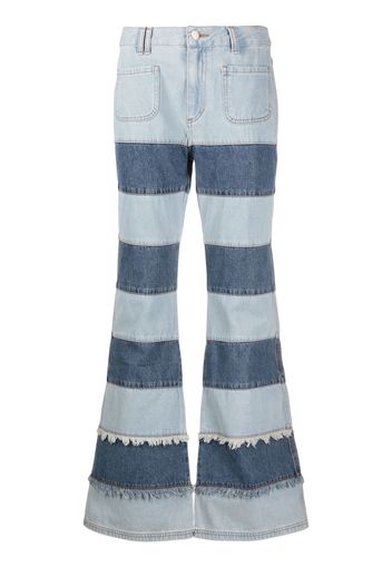 Andersson Bell Jeans Mahina con design patchwork - Blu