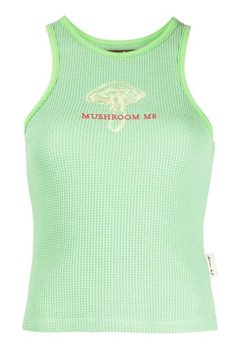 Andersson Bell embroidered-motif tank top - Verde