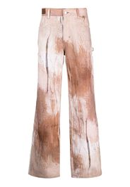 Andersson Bell abstract-print loose-cut jeans - Toni neutri