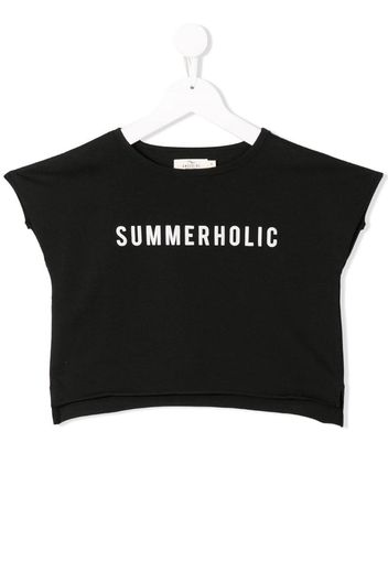 T-shirt Summerholic con stampa