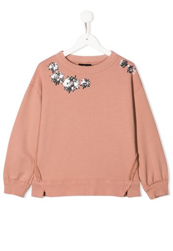 sequin embellished sweatshirt