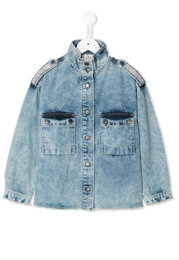 embellished denim shirt