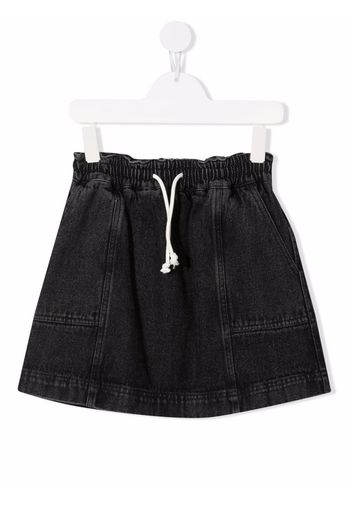 Andorine high-waist denim skirt - Nero