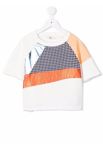 Andorine T-shirt patchwork - Bianco