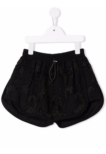 Andorine Shorts a fiori - Nero