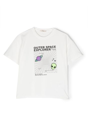 Andorine T-shirt con applicazione - Bianco