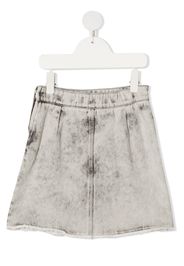 stonewashed denim skirt