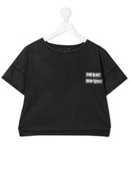 Andorine T-shirt con stampa crop - Nero