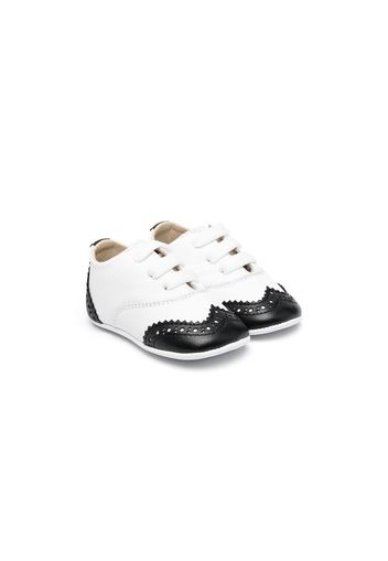 Andrea Montelpare two-tone leather brogues - Bianco